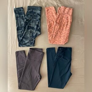 Activewear Leggings bundle Size S - Pack of 4 - Moisture Wicking Quick Dry